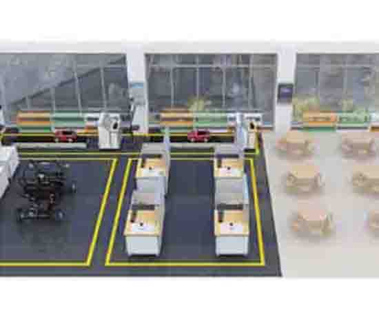 智能網(wǎng)聯(lián)裝調(diào)測試實訓室