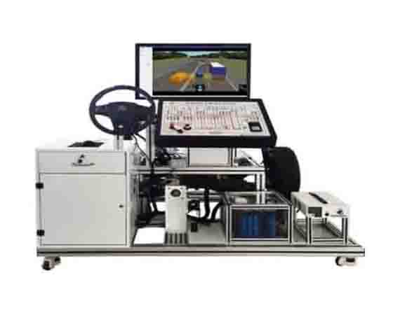 中汽研線控底盤實訓(xùn)室